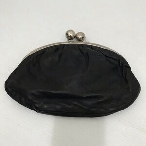 Italy Leather Elegant Black Clutch Bag